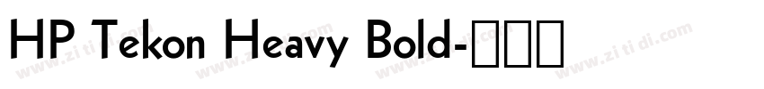 HP Tekon Heavy Bold字体转换